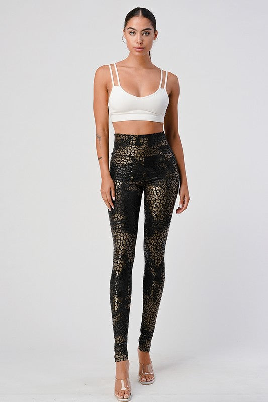 High Waisted Cheetah Leggings