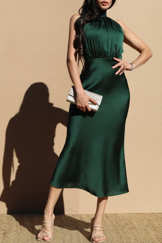 Satin MIDI Dress