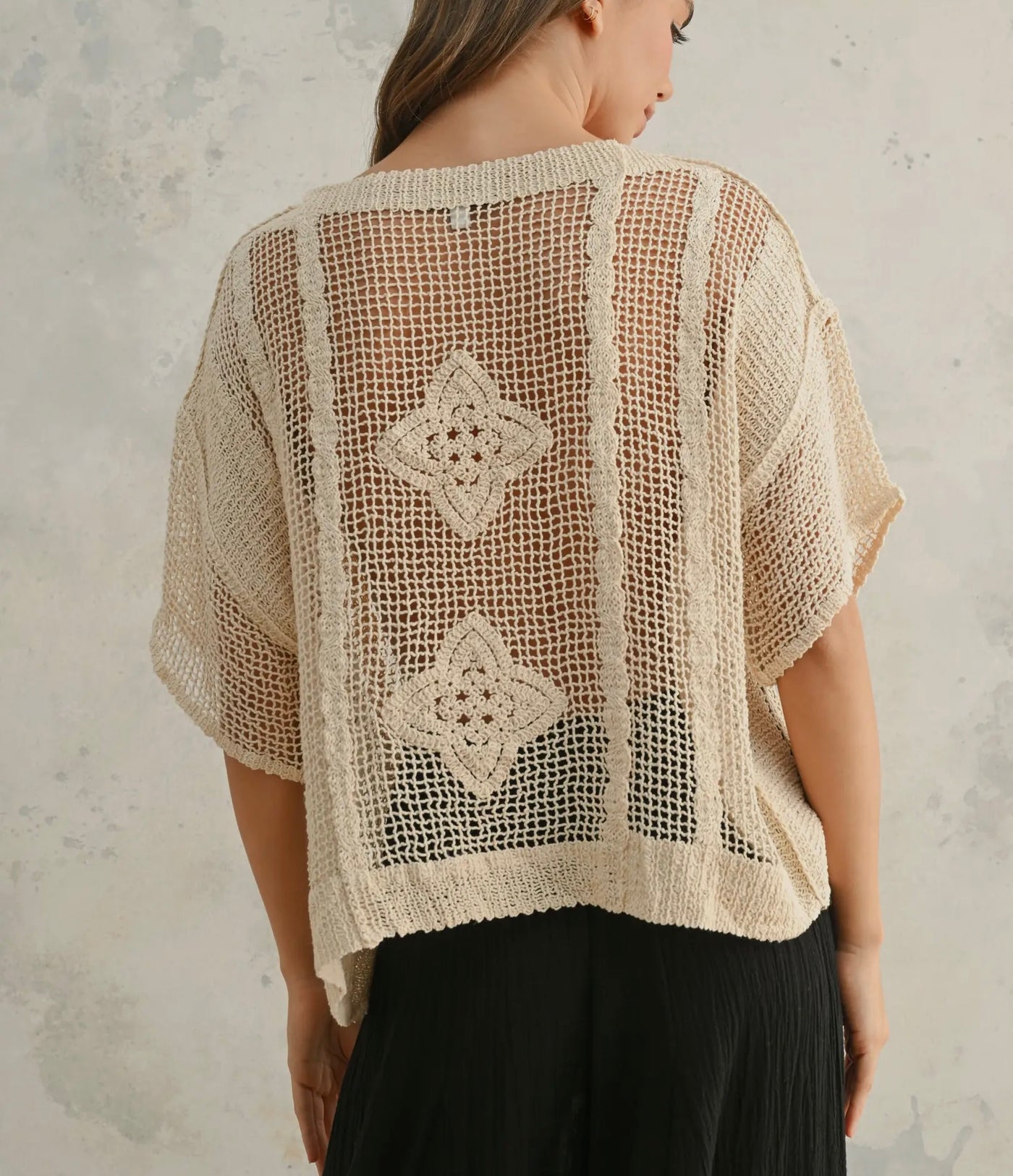 Crochet Knitted Top
