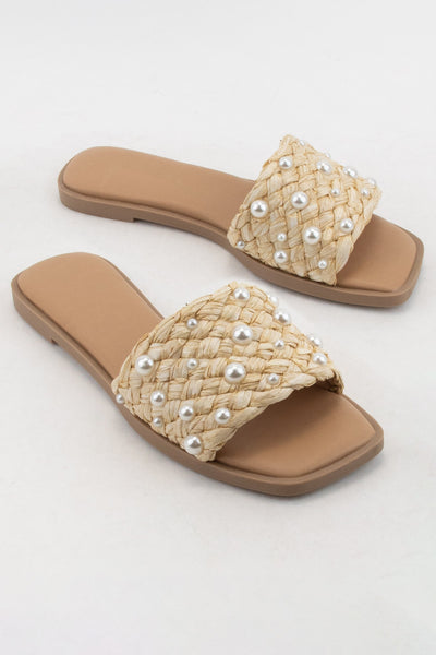 Pearl Woven Sandals