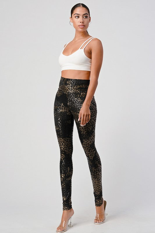 High Waisted Cheetah Leggings