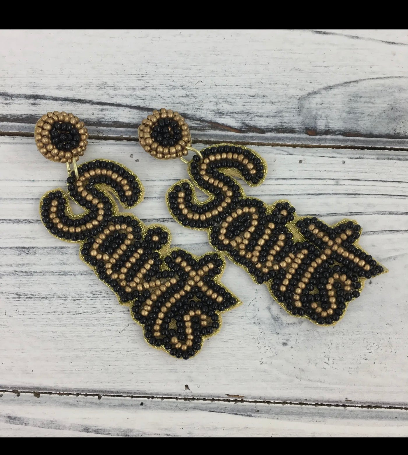 Beaded Saints Earrings