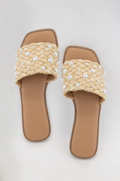 Pearl Woven Sandals