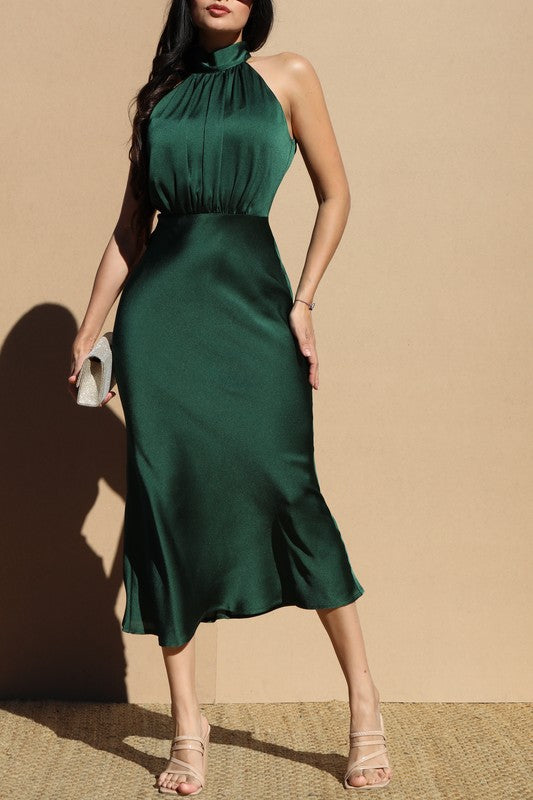 Satin MIDI Dress