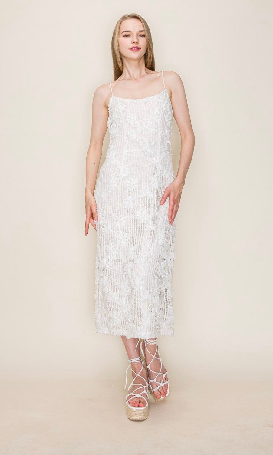 Lovely Crochet Strap Dress