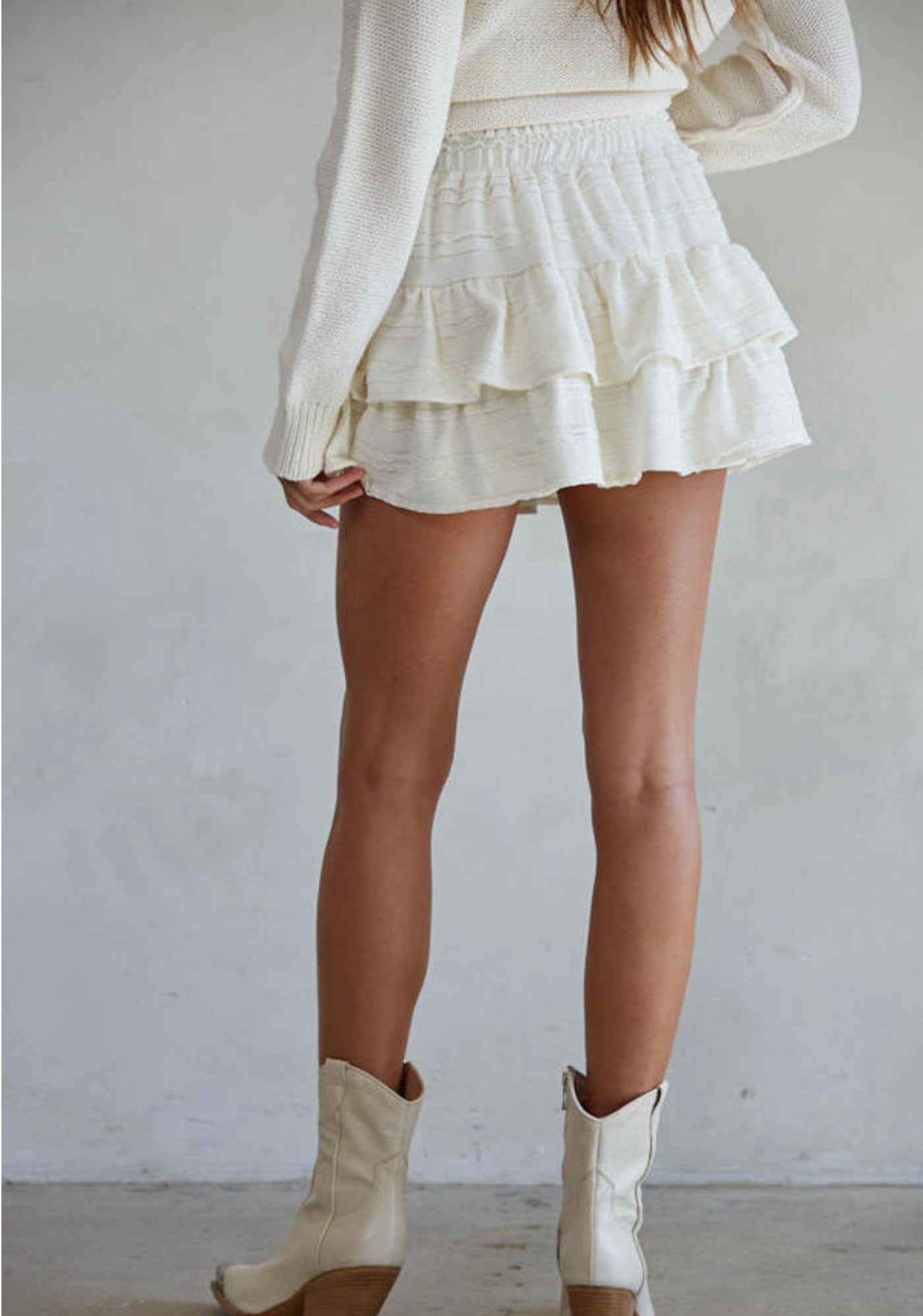 Jane Ruffle Mini Skirt