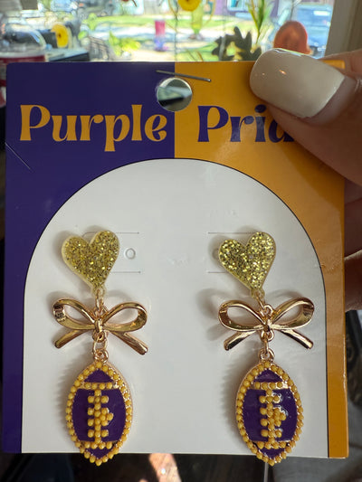 LSU Heart Earrings