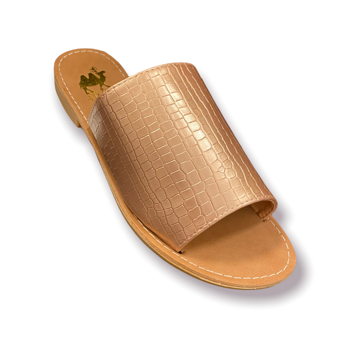 Leather Croc Sandals